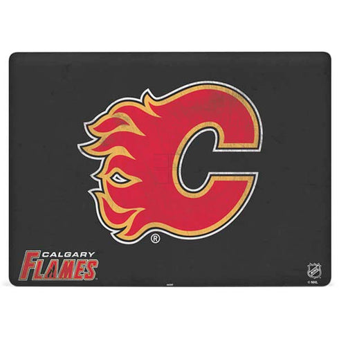NHL Calgary Flames Distressed Surface Laptop 2 Skin