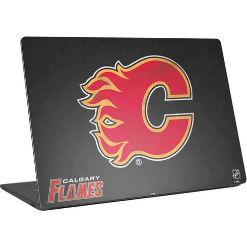 NHL Calgary Flames Distressed Surface Laptop 4 15in Skin
