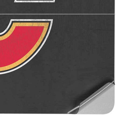 NHL Calgary Flames Distressed Surface Laptop Studio Skin