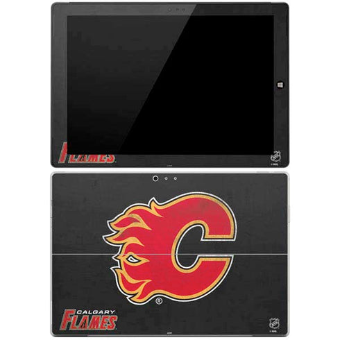 NHL Calgary Flames Distressed Surface Pro 3 Skin