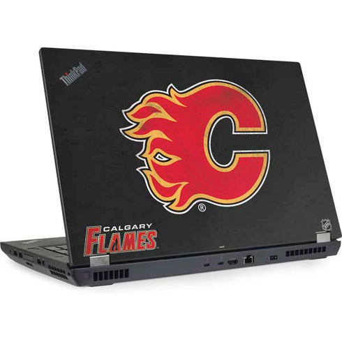 NHL Calgary Flames Distressed Lenovo ThinkPad Skin