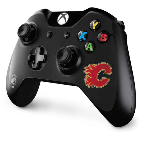 NHL Calgary Flames Distressed Xbox One Controller Skin
