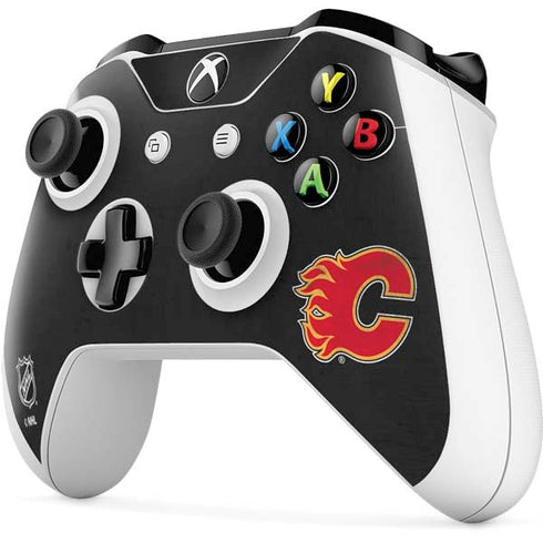 NHL Calgary Flames Distressed Xbox One S All-Digital Edition Bundle Skin