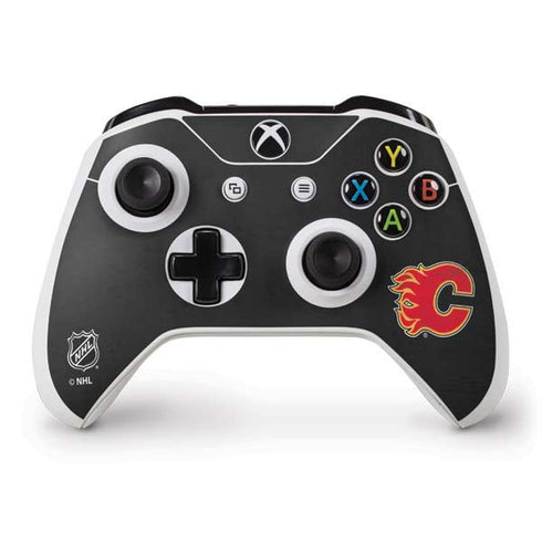 NHL Calgary Flames Distressed Xbox One S Controller Skin