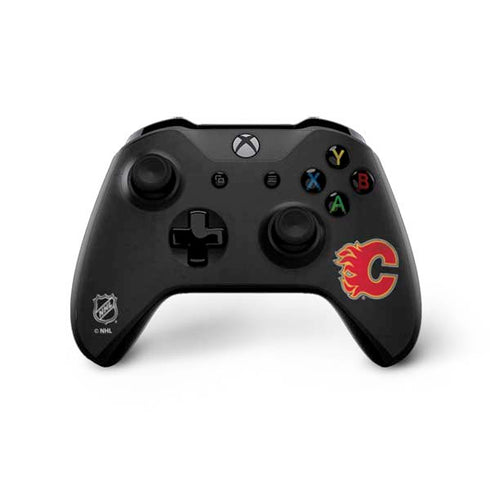 NHL Calgary Flames Distressed Xbox One X Controller Skin