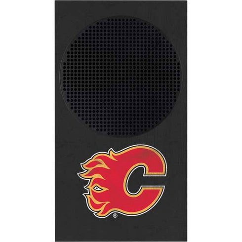 NHL Calgary Flames Distressed Xbox Series S Console Skin