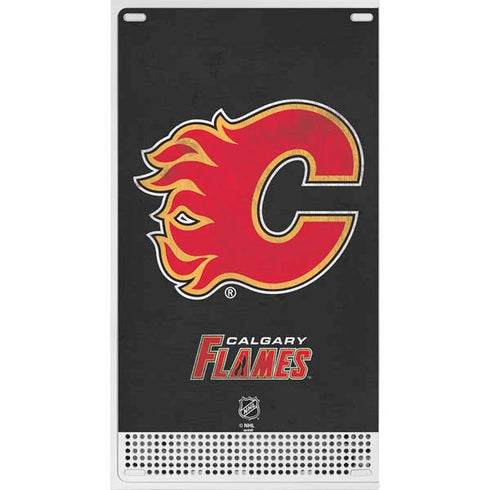 NHL Calgary Flames Distressed Xbox Series S Console Skin