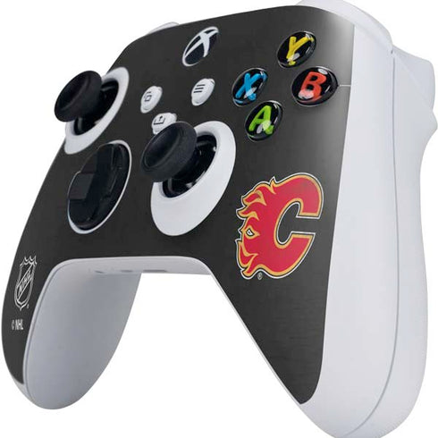 NHL Calgary Flames Distressed Xbox Series S Controller Skin