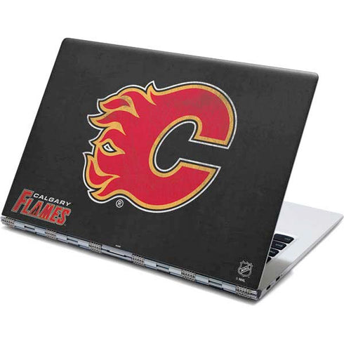 NHL Calgary Flames Distressed Yoga 910 2-in-1 14in Touch-Screen Skin