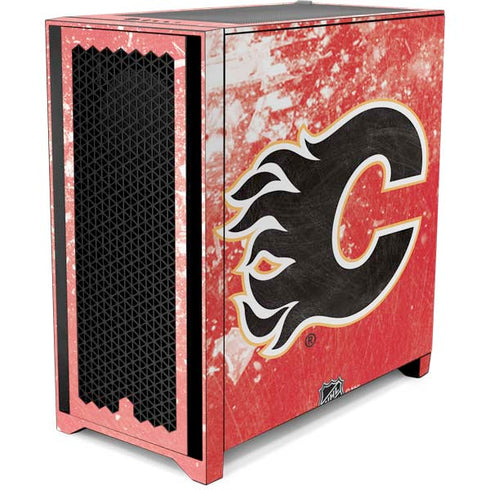 NHL Calgary Flames Frozen Corsair 4000D Tempered Glass Mid-Tower ATX Case Skin