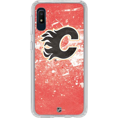 NHL Calgary Flames Frozen Galaxy A10e Clear Case