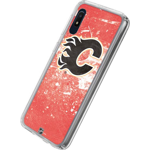NHL Calgary Flames Frozen Galaxy A10e Clear Case