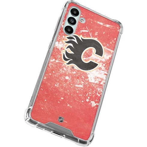 NHL Calgary Flames Frozen Galaxy A13 5G Clear Case
