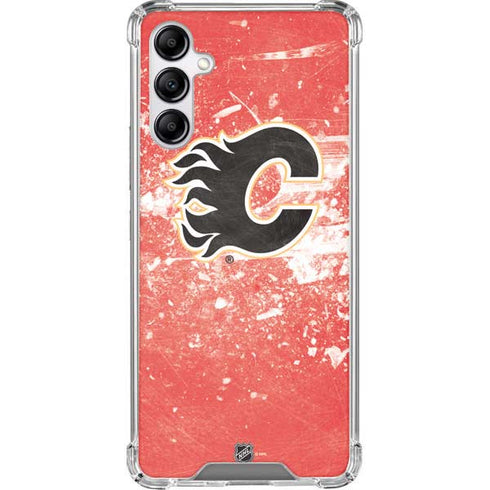 NHL Calgary Flames Frozen Galaxy A14 5G Clear Case