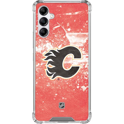 NHL Calgary Flames Frozen Galaxy A15 5G Clear Case