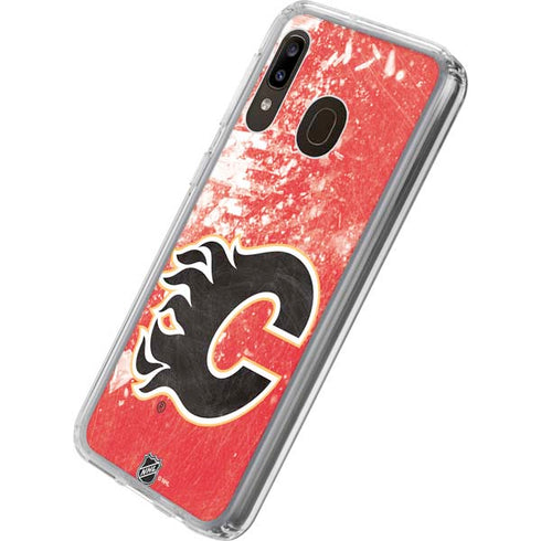 NHL Calgary Flames Frozen Galaxy A20 Clear Case