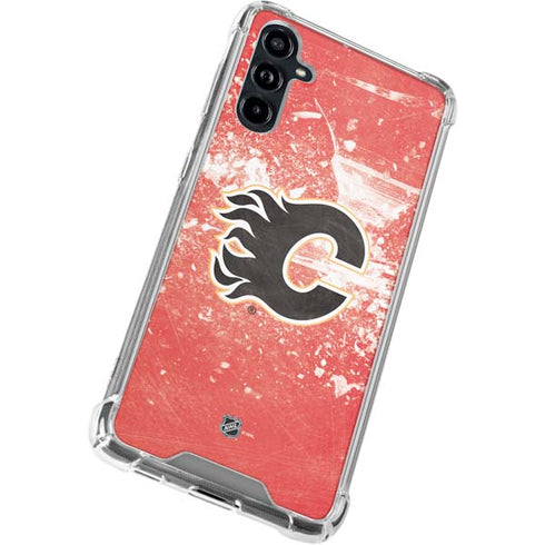 NHL Calgary Flames Frozen Galaxy A54 5G Clear Case
