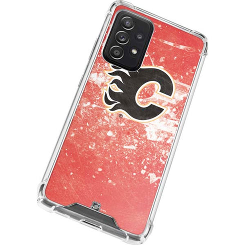 NHL Calgary Flames Frozen Galaxy A72 5G Clear Case