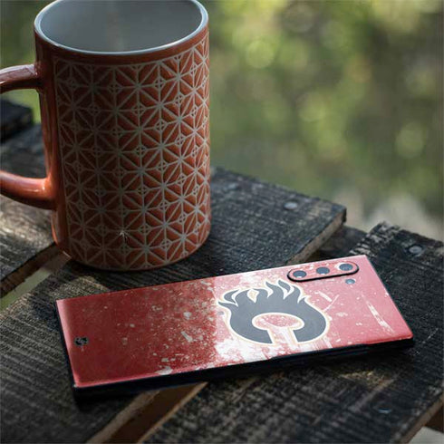 NHL Calgary Flames Frozen Galaxy Note 10 Skin