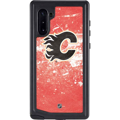 NHL Calgary Flames Frozen Galaxy Note 10 Waterproof Case