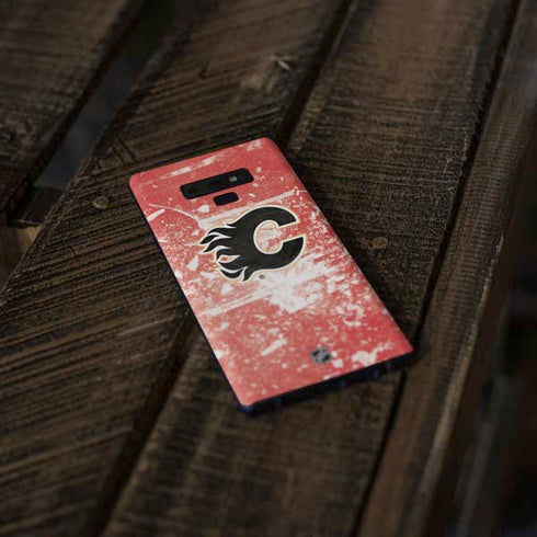 NHL Calgary Flames Frozen Galaxy Note 9 Skin