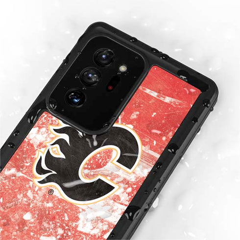 NHL Calgary Flames Frozen Galaxy Note20 Ultra 5G Waterproof Case
