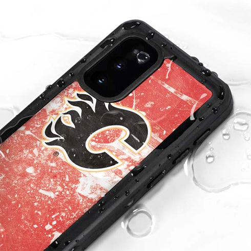 NHL Calgary Flames Frozen Galaxy S20 Waterproof Case