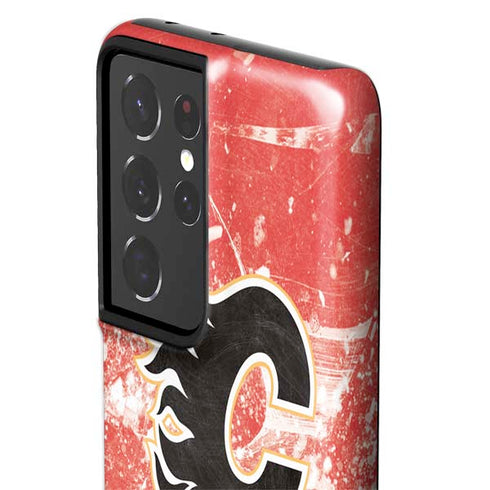 NHL Calgary Flames Frozen Galaxy S21 Ultra 5G Pro Case