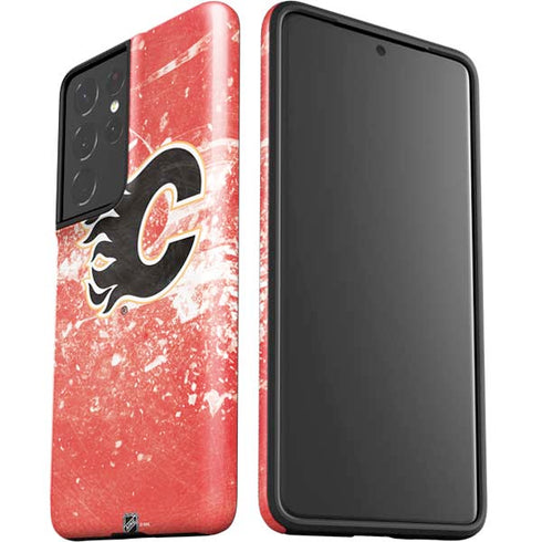 NHL Calgary Flames Frozen Galaxy S21 Ultra 5G Pro Case