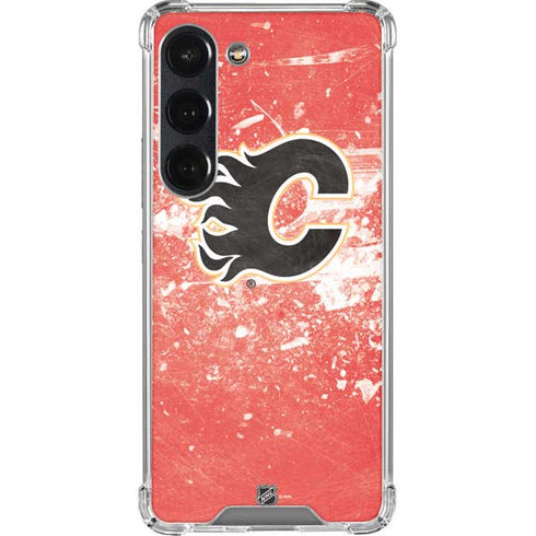 NHL Calgary Flames Frozen Galaxy S23 Clear Case