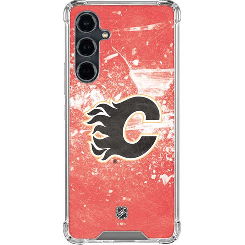 NHL Calgary Flames Frozen Galaxy S23 FE Clear Case