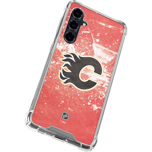 NHL Calgary Flames Frozen Galaxy S23 FE Clear Case