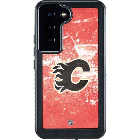 NHL Calgary Flames Frozen Galaxy S23 Waterproof Case