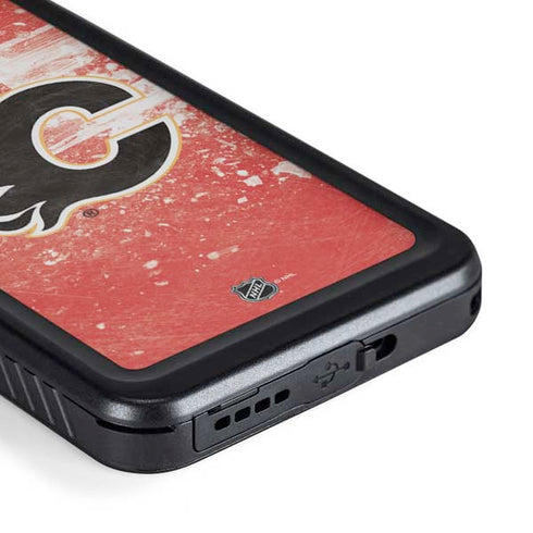 NHL Calgary Flames Frozen Galaxy S23 Waterproof Case