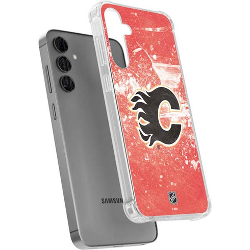 NHL Calgary Flames Frozen Galaxy S24 Plus Clear Case