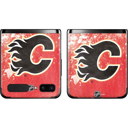 NHL Calgary Flames Frozen Galaxy Z Flip Skin