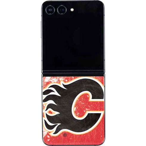 NHL Calgary Flames Frozen Galaxy Z Flip5 5G Skin