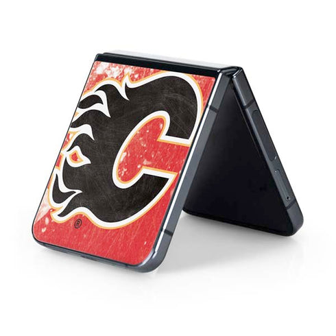 NHL Calgary Flames Frozen Galaxy Z Flip5 5G Skin