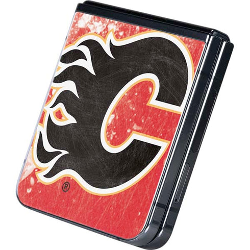 NHL Calgary Flames Frozen Galaxy Z Flip5 5G Skin