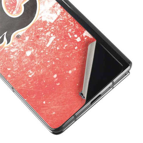 NHL Calgary Flames Frozen Galaxy Z Fold2 5G Skin