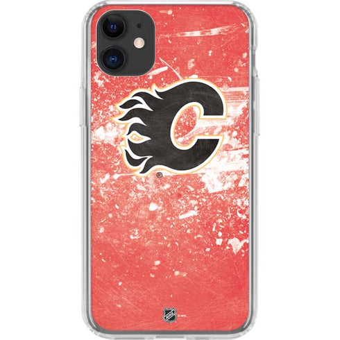 NHL Calgary Flames Frozen iPhone 11 Clear Case