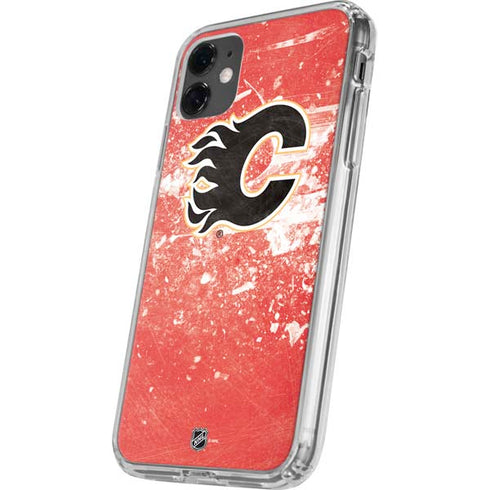 NHL Calgary Flames Frozen iPhone 11 Clear Case