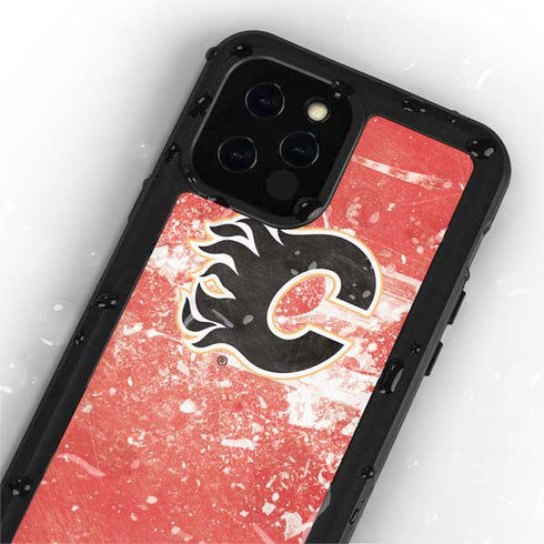 NHL Calgary Flames Frozen iPhone 12 Pro Waterproof Case