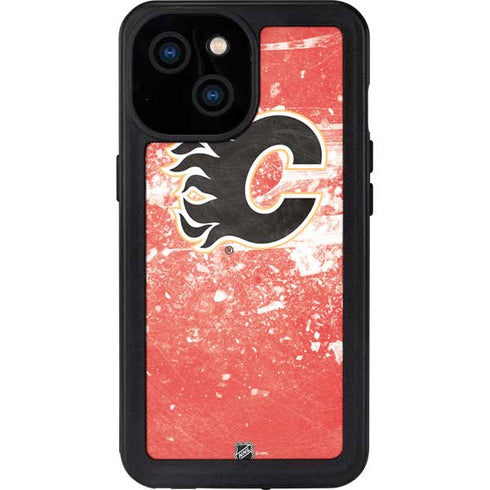 NHL Calgary Flames Frozen iPhone 13 Mini Waterproof Case