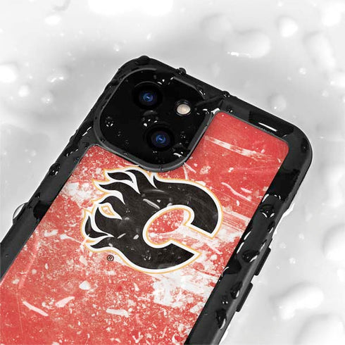 NHL Calgary Flames Frozen iPhone 13 Mini Waterproof Case