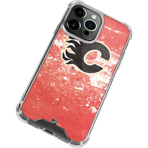 NHL Calgary Flames Frozen iPhone 13 Pro Clear Case