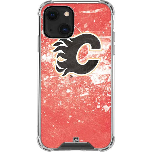 NHL Calgary Flames Frozen iPhone 14 Plus Clear Case
