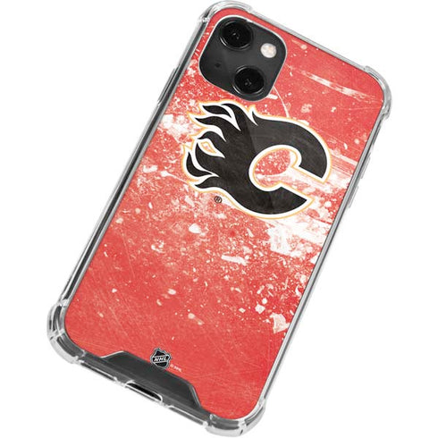 NHL Calgary Flames Frozen iPhone 14 Plus Clear Case