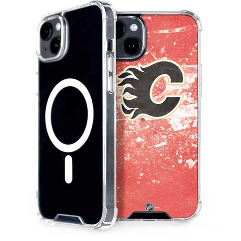 NHL Calgary Flames Frozen iPhone 15 Plus MagSafe Case