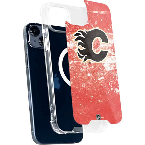 NHL Calgary Flames Frozen iPhone 15 Plus MagSafe Case